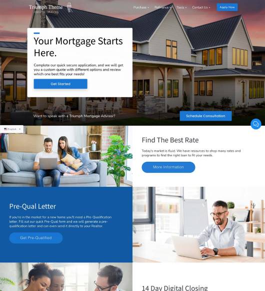 Mortgage Website Template
